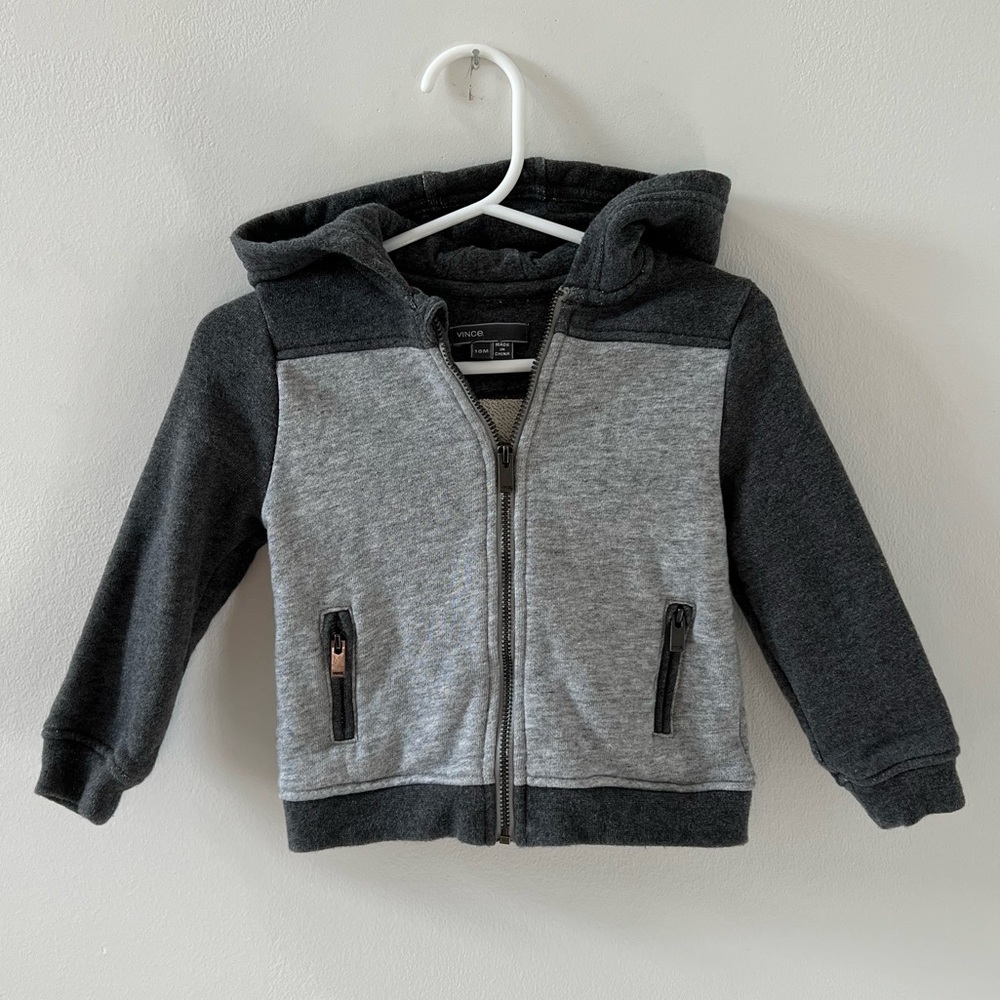 Vince baby zip-up hoodie
